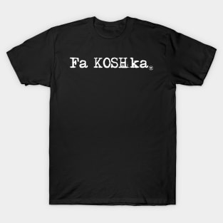 Fa Koshka type text T-Shirt